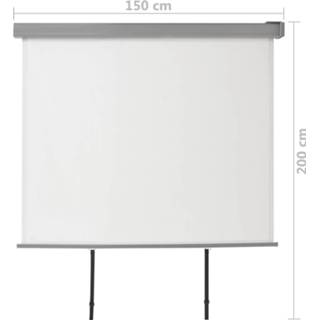 👉 Balkon scherm stof crème VidaXL Balkonscherm multifunctioneel 150x200 cm 8718475703174