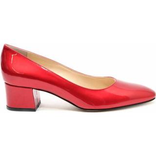 👉 Schoenen rood leer damesschoenen vrouwen Cervone pumps