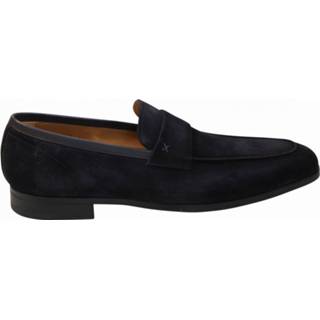 👉 Instappers blauw leer male mannen Magnanni Herenschoenen