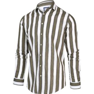 👉 Overhemd groen male Blue Industry shirt streep army 20.21