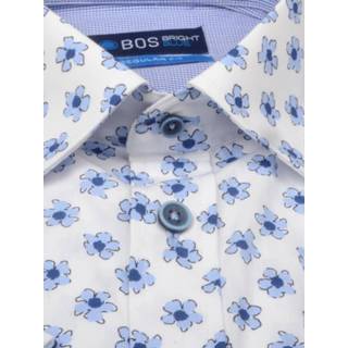 👉 Overhemd xxl|xl|l|m|s XL licht blauw overhemden xxxl|xxl|xl|l|m|s l men mannen s XXXL m XXL male wit katoen Bos Bright Blue met print 20107wo38bo/210 l.blue 8720008089013 8720008089006 8720008088993