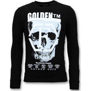 👉 Sweater zwart katoen l male mannen Enos Heren met print 7435144119135