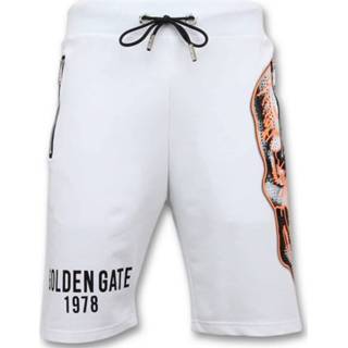 👉 Korte broek wit polyester l male mannen Enos Jogging heren 7435144113188