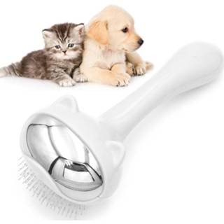 👉 Pet Space Cat Comb Grooming Need Combing Dog Hair Removal Brush (Wit)