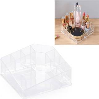 👉 Lippenstift transparante transparant active Desktop make-up doos multifunctionele cosmetica plank opbergdoos (transparant) 6019952233279