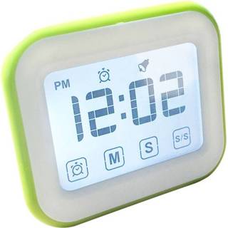 👉 Kookwekker groen groot active Digitale wekker LCD-touchscreen Kom met nachtlampje om te koken Bakken (groen) 6019951235274