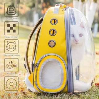 👉 Backpack transparent Pet Dog Carrier Travel Bag Designed for Hiking Walking Outdoor Use