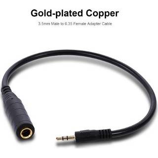👉 Audio adapter 3.5mm to 6.5mm Cable Male 6.35mm Female Converter for Microphone/Headphone