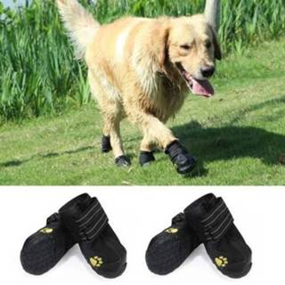 Shoe Dog Shoes Boots Waterproof for Dogs with Reflective Strap Rugged Anti-Slip Sole Pet Paw Protectors 4 PCS