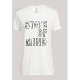 👉 Zwart wit l vrouwen Summum 3s4362-30123 990 tee state of mind short slv black