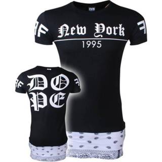 👉 Longshirt zwart wit l t-shirts male mannen DWN Lifestyle heren new york 1995 8720086081688