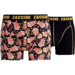 👉 Boxershort zwart l male Zaccini 2-pack boxershorts popcorn - 8720086059182