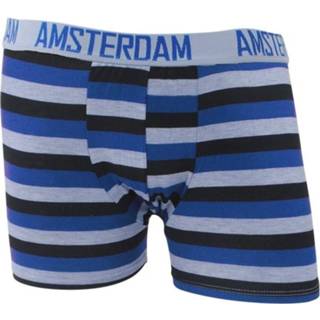 👉 Boxershort blauw gestreept XXL male mannen Fine Man amsterdam - 8720086078336
