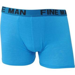 👉 Boxershort blauw m male mannen Fine Man heren effen - 8720086079388