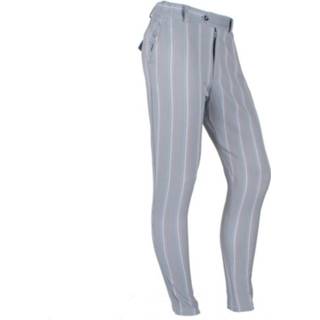 👉 Pantalon grijs gestreept l male mannen Ferlucci heren fish stretch grey 8720086084047