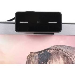👉 Webcam zwart 2 Million Pixels High Definition USB Camera Fixed Focus Built-in Microphone Drive-free Web for PC Laptop Black