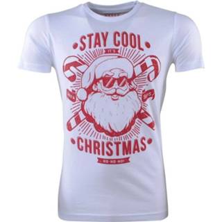 👉 Shirt wit l male Ferlucci unisex kerst t-shirt ronde hals stay cool - 8720086041880