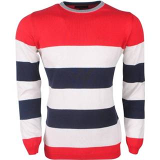 👉 Trui rood wit katoen l male mannen Ferlucci exclusieve heren 100% daniel 8720086086287