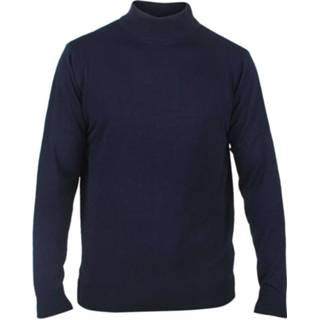 👉 Pullover blauw leer s truien male mannen Enrico Polo heren met ronde hals - 8720086057850
