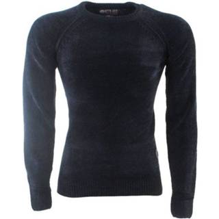 👉 Trui blauw leer XXL truien male mannen MZ72 heren ronde hals fijn gebreid sapa - 8720086014624