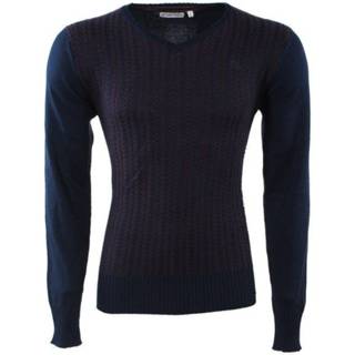 👉 Trui bordeaux leer l truien male mannen Earthbound heren v-hals fijn gebreid - 8720086071818