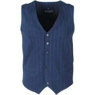 👉 Gilet blauw s male mannen Ferlucci Heren fausto geblokt