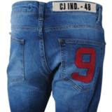 👉 Heren jean male mannen blauw wit denim Catch jeans white wash stretch lengte 32 8720086039238