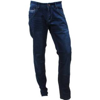 👉 Heren jean blauw male mannen Cars jeans regular fit stretch lengte 36 loyd dark used 8719734027505