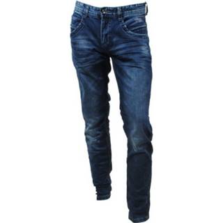 Heren jean blauw male mannen Cars jeans tapered fit stretch lengte 32 blackstar stone albany wash 8718082720571