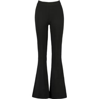 👉 Zwart viscose l vrouwen America Today Flared pants cindy solid black 8715639678897