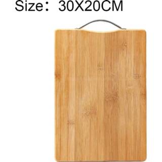 👉 Keuken Rechthoekige Bamboe Hakblok Verdikking Snijplank, Afmeting: 30cm x 20cm