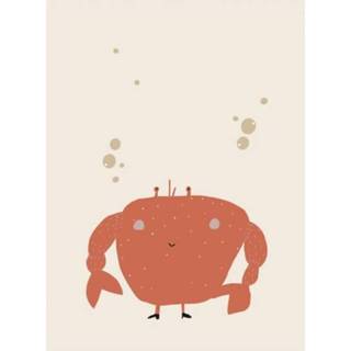 👉 Poster rood papier Trixie Mrs. Crab 30 x 40 cm 5420047992161