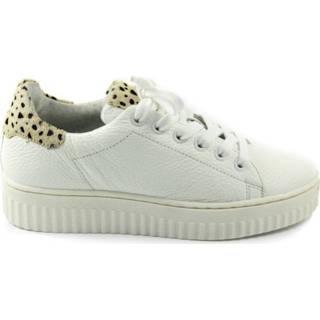 👉 Sneakers wit leer damesschoenen vrouwen Shoecolate 8.10.02.048. sneaker