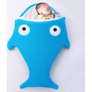 👉 Babyslaapzak blauw active baby's Leuke Shark Style voor 1-1,5 jaar baby, afmeting: 105 cm x 55 (blauw) 6019951699670