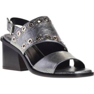 👉 Sandaal grijs zilver damesschoenen vrouwen Angelo Bervicato Sandalen op hak 2000001035412