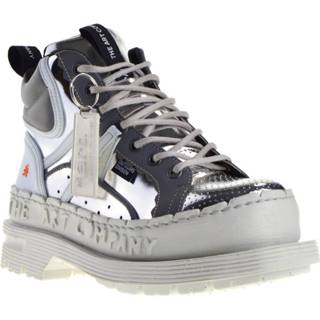 👉 Veterschoenen wit grijs zilver damesschoenen vrouwen Art 2000001336328