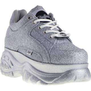 👉 Veterboots grijs zilver damesschoenen vrouwen Buffalo plateau 2000001338452