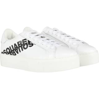 👉 Sneakers wit leer damesschoenen vrouwen Dsquared2 Sneaker 8058097796599