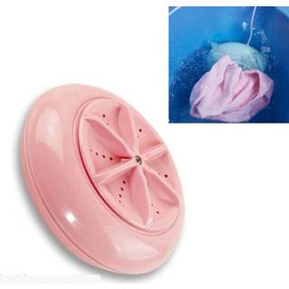 👉 Wasmachine roze active Macaroon Portable Mini Turbine Ultrasone (roze) 6922827130521