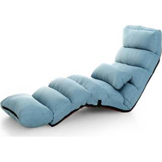 👉 Slaapbank blauw active Moderne lounge woonkamer verstelbare stoel opvouwbare (blauw)