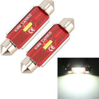 Leeslamp active 2 STKS 41mm DC9-32V / 1.6W 6000K 120LM Auto Lichtkoepel met 3LEDs CSP Lampparels&Decodering 6922813016419