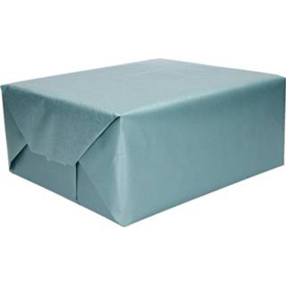 👉 Inpakpapier 3x stuks rollen Kraft blauw 200 x 70 cm