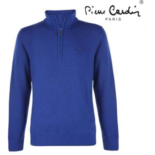 👉 Sweater blauw leer s XL S|XL truien male men mannen Pierre Cardin heren met rits - 7435102058018 7435102058049 345100008885