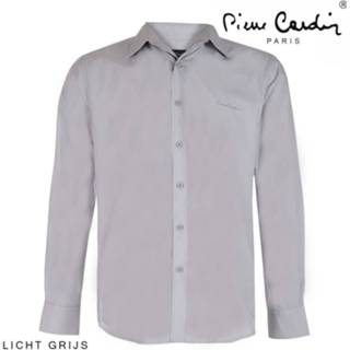 👉 Herenoverhemd grijs l male mannen Pierre Cardin heren overhemd stretch - 7435102051019 345100008885