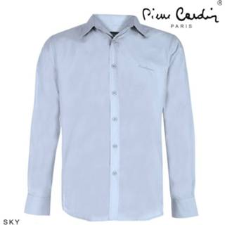 👉 Herenoverhemd blauw leer l m s XL XXL s|m|l|xl|xxl s|m|l|xxl male men mannen Pierre Cardin heren overhemd stretch sky blue 7435102053013 7435102053006 7435102052092 345100008885