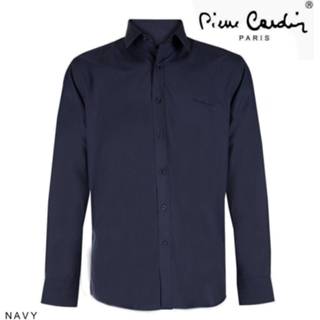 👉 Herenoverhemd blauw l male mannen Pierre Cardin heren overhemd stretch - 7435102052016 345100008885