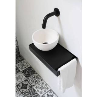 👉 Fonteinset XS INK Jazz Opbouw Waskom Stalen Frame Rechts Plateau ALLE KLEUREN 8719304696209