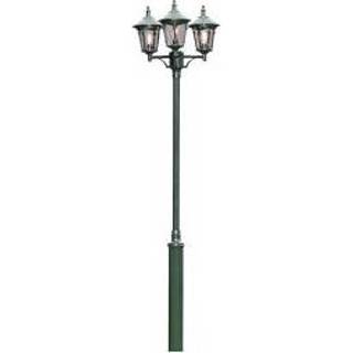👉 Buitenlamp groen Buitenverlichting lantaarnpaal Virgo 3-lichts konstmide 573-600