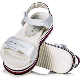 👉 Sandaal vrouwen meisjes wit Tommy Hilfiger Platform velcro 30650 white 8056380380630 8056380380647