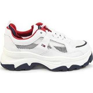 👉 Schoenen wit rubber damesschoenen vrouwen Tommy Hilfiger sneakers